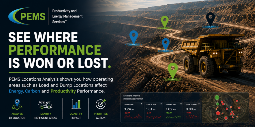 PEMS Locations Analysis uses Production Data to reveal location-driven operational losses and prioritise business improvement.